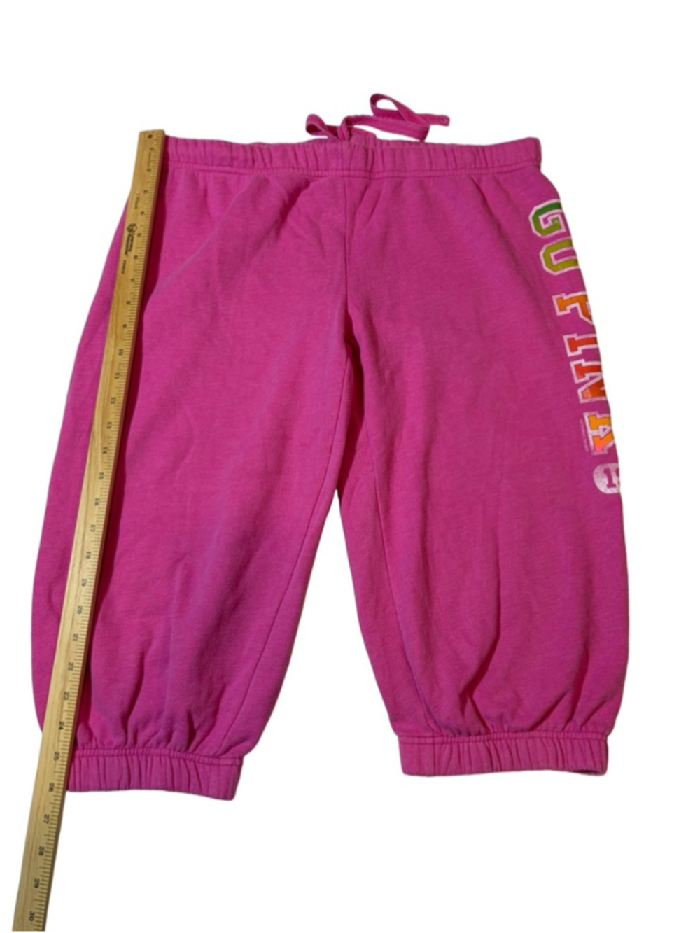 Victoria Secret PINK Sweatpants Y2K Pink Graphic Logo Cozy Lounge - Picture 4 of 10